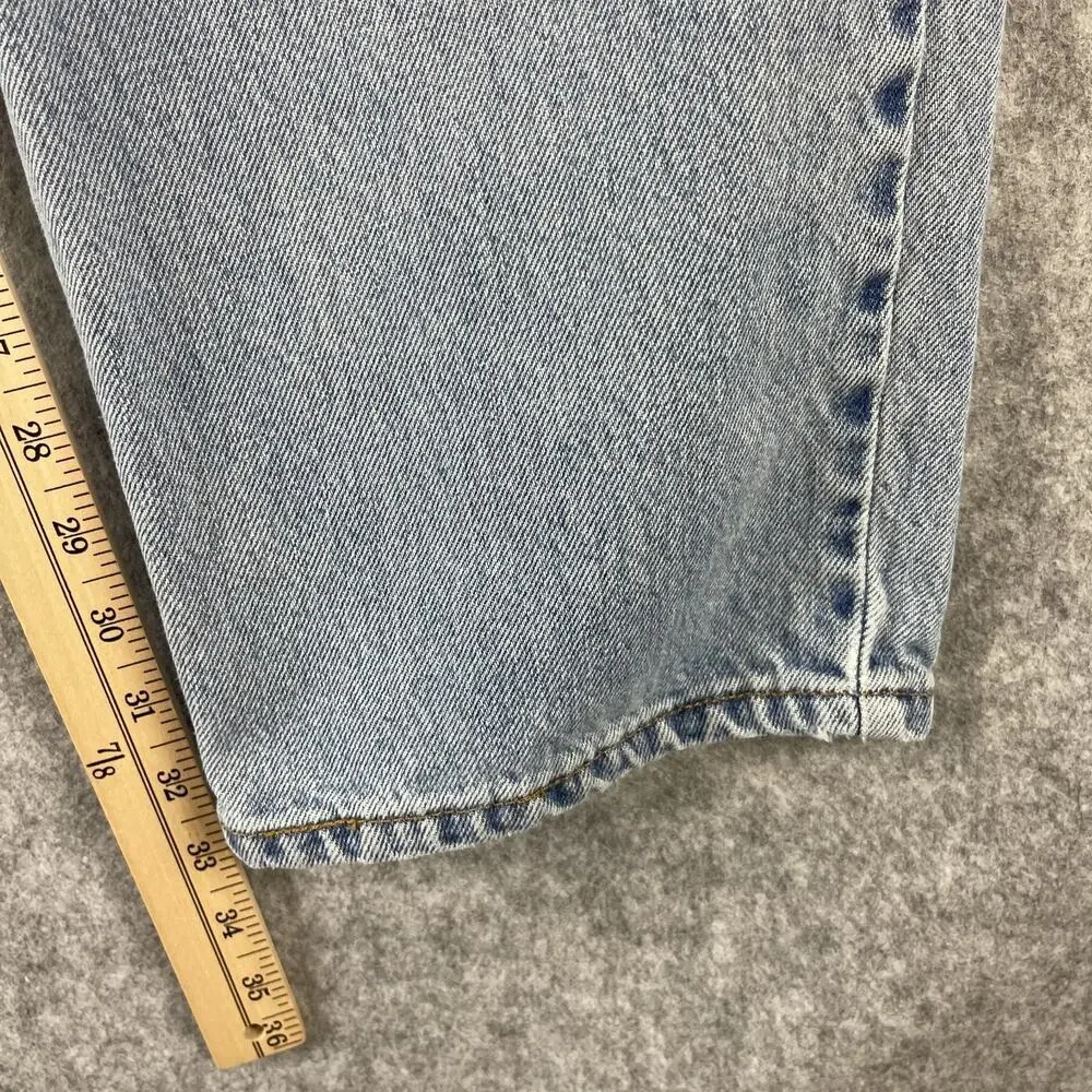 Vintage Levis 550 Jeans Mens 36x34 Relaxed Fit Light Wash 90s Thrashed Destroyed